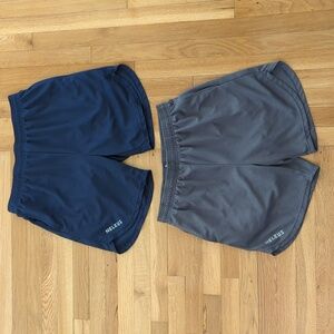Neleus Men's 7 inch Running Athletic Pockets Shorts Bundle Medium & Large